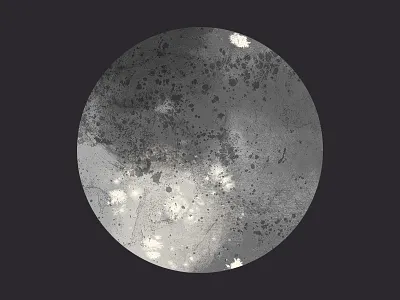 The Moon illustration inky lunar satellite solar system space texture