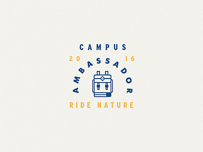 Campus Ambassador Logo Design badge brand branding goodtype handmade lettering logo monogram outdoors stamp texture vintage