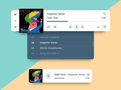 DailyUI #009 - Music player 009 audio daily dailyui music player ui widget