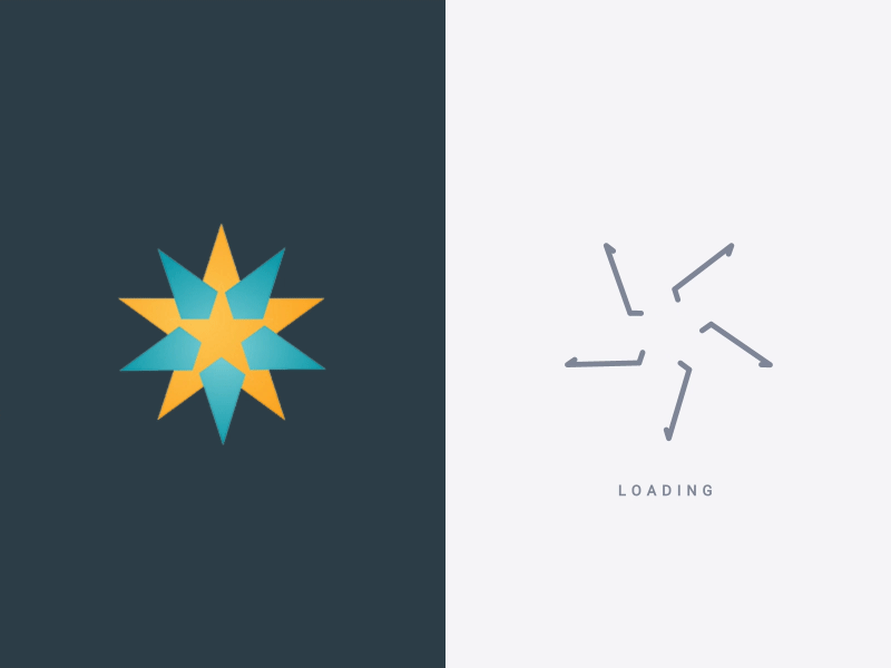 Loading animation loader star svg