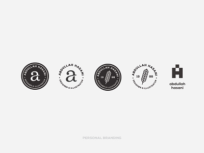 AH brand logo logo design minimal personal rebrand symbol