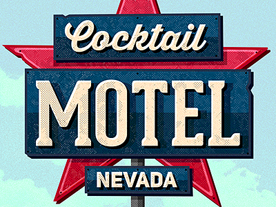 Vintage Motel Sign classic highway motel motel sign photoshop psd retro sign typography vintage