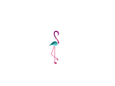 Flamingo animal bird blue flamingo modern pink