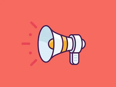 Megaphone Icon clean icon megaphone simple vector