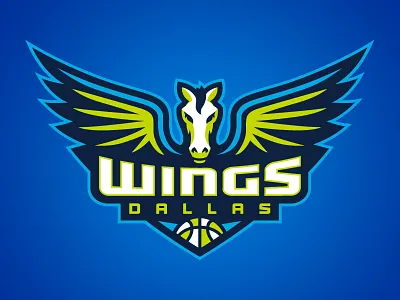 Dallas Wings basketball dallas horse logo pegasus texas wings wnba