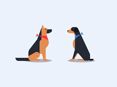 Dogs animal doberman dog geometric icon icon design iconic illustration pet picto shepherd shepherd dog