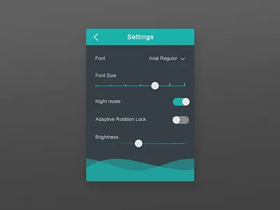 Daily UI 007-Settings