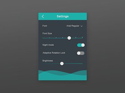 Daily UI 007-Settings