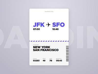 Boarding Pass