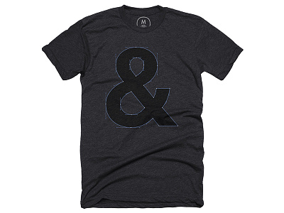 Helvectorsand Poly-Cotton Charcoal ampersand helvetica t shirt vector