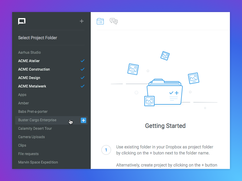 Example of Select project