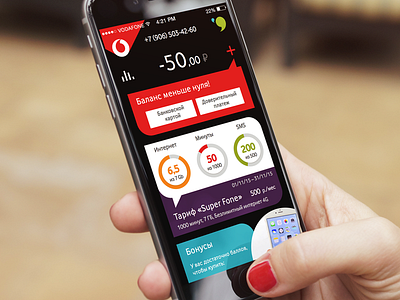 Vodafone App. Concept app concept ios vodafone