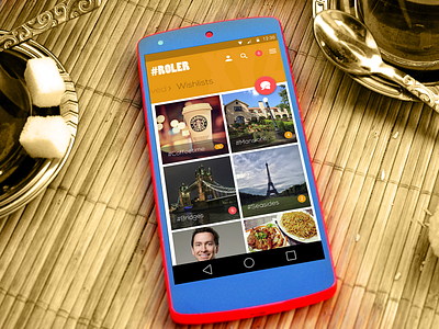 #Roler App app belgrade brown coffee google material material design orange poi roler serbia ui ux