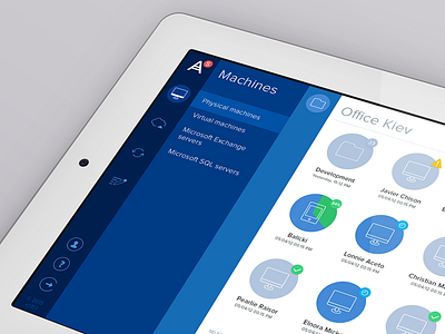 Acronis. Concept acronis app concept