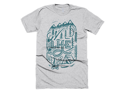 Charity shirt illustration lettering t shirt typography