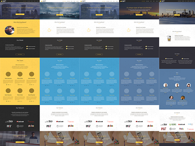Morning Boost accelerator iterations landing startup styling web webdesign workflow