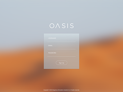 Daily UI 001 - Sign up 001 dailyui oasis os sign up sketch ui