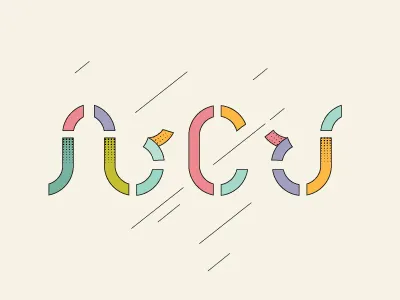 Abc a alphabet b bright c exploration font geometry simplicity typography