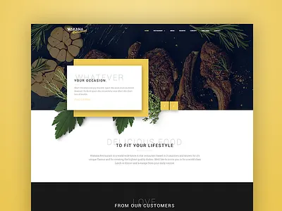 Wakana Restaurant Theme parallax restaurant template theme wordpress