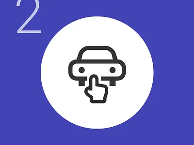 Selecting blue car cursor selecting