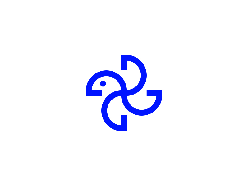 Bird bird branding geometry icon logo logomark mark symbol wings