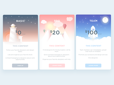 Pricing cards ! cards pricing sign in sign up ui ux