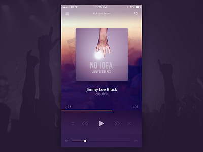 Music Player - DailyUI #009 android audio dailyui design ios music play player ui