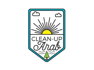 Don't Litter badge clean line logo minimal simple sun t shirt tree