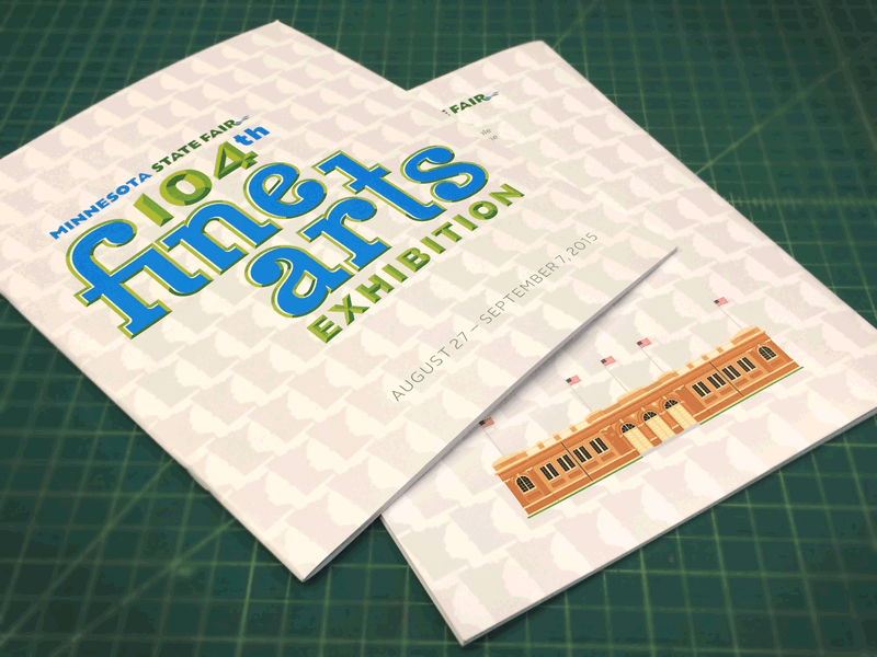 Fine Arts Catalog font illustration minnesota state fair type