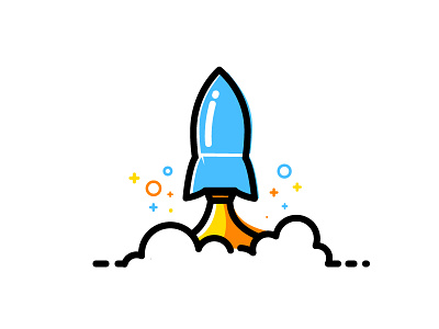 Rocket illustration onboarding rocket vector