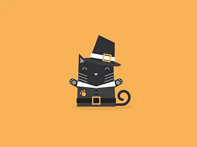 Thanksgiving Cat cat illustration illustrator thanksgiving