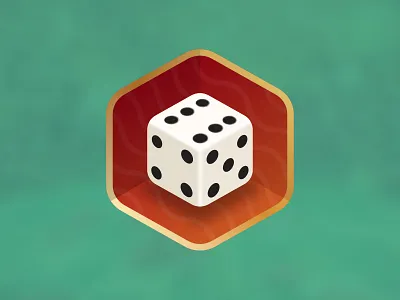Yahtzee! dice die hex hexagon hexicon icon vector yahtzee