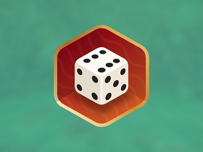 Yahtzee! dice die hex hexagon hexicon icon vector yahtzee