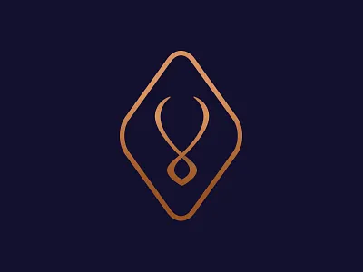 Bid the Style - mark auction brand branding copper elegant icon identity jewelry logo mark vector violet