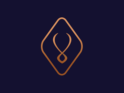 Bid the Style - mark auction brand branding copper elegant icon identity jewelry logo mark vector violet