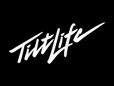 Tiltlife Brush brush lettering typography vector