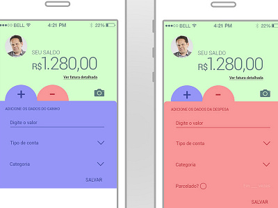 App Finanças Pessoais | Personal Finacial App - 01 app design financialapp interface mobile ui ux