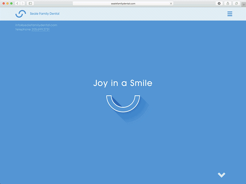 Seale Family Dental Website branding dentist design parallax seale family dental site web web design website wordpress
