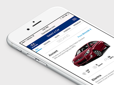 Build & price app automotive car hyundai mobile mobile website ui ux walkthrough web