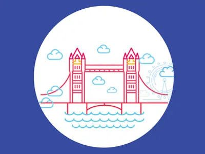 London bridges illustration london