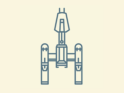 Y-Wing illustration movies pop culture sci fi star wars vector y wing