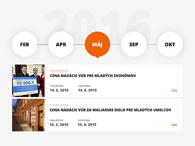 Events calendar ui