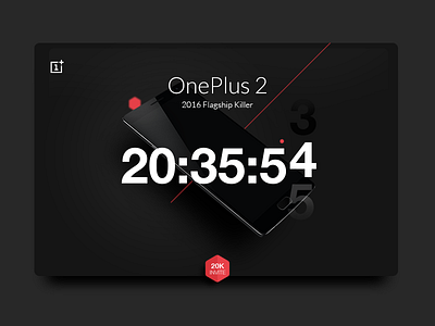 Daily UI #014 - Countdown Timer #dailyui #014 app countdown dailyui design illustration mobile mockup oneplus timer ui ux web