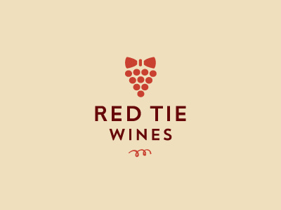 Red Tie Wines grape logo red tie wine wines