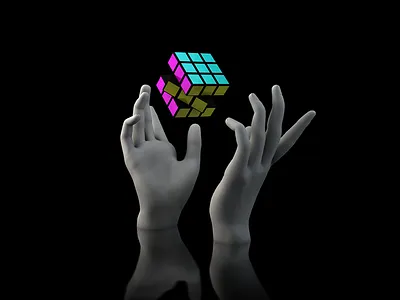 Changing the game 3d alaindecoud game hands mind control obey play rubiks cube