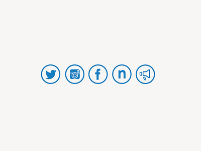 Social icons - Circle. facebook icon iconography icons instagram newsdesk share shoutout social twitter