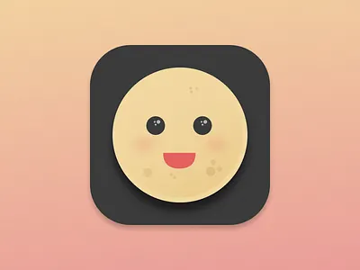Pancake application icon application emoji icon minimal pancake smile