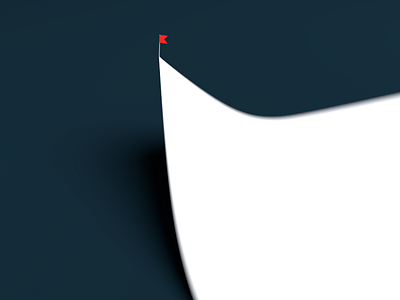 The Flag on the Bended Paper Corner blender blur corner flag focus night paper red render