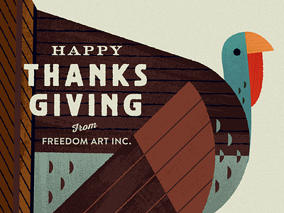 Gobble Gobble Hey artwork design florida illustration thanksgiving typography usa