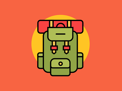 Camping Bag Icon bag camping equipment free freebie icon